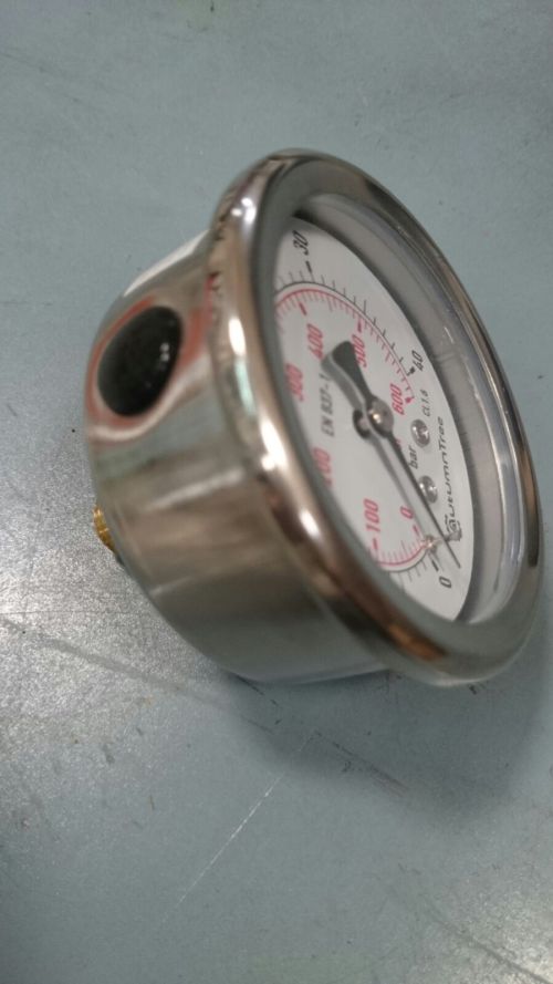 מד לחץ אחורי גליצרין גוף נירוסטה
