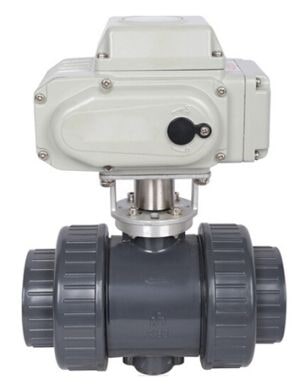 Plastic upvc electric ball valve