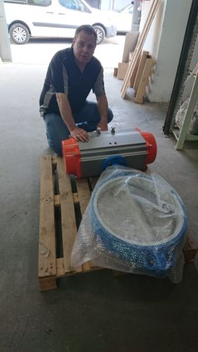 מגוף פרפר "20 מדף נירוסטה שרוול טפלון מפוקד אויר /קפיץ